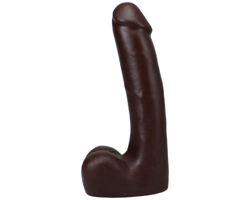 Фалоімітатор Doc Johnson The Realistic Cock ULTRASKYN - 9 Inch with Balls Chocolate