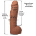 Фалоімітатор Doc Johnson The Realistic Cock ULTRASKYN - 12 Inch Hung with Balls Caramel