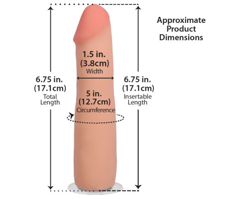 Фалоімітатор Doc Johnson The Realistic Cock ULTRASKYN - 7 Inch Vanilla