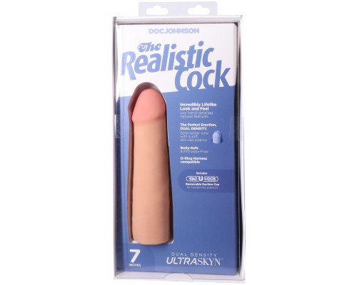 Фалоімітатор Doc Johnson The Realistic Cock ULTRASKYN - 7 Inch Vanilla