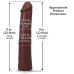 Фалоімітатор Doc Johnson The Realistic Cock ULTRASKYN - 9 Inch Chocolate