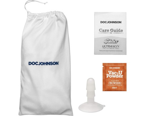 Фалоімітатор, що кінчає Doc Johnson The Realistic Cock ULTRASKYN - Squirting 9,5 Inch Chocolate