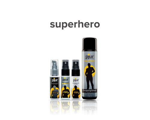 Спрей-пролонгатор pjur Superhero Strong Spray 20 ml, з екстрактом імбиру, без анестетиків