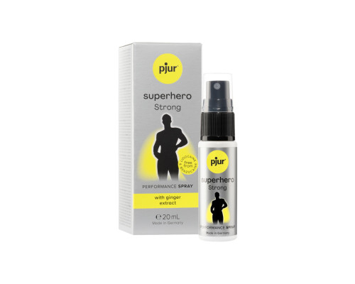 Спрей-пролонгатор pjur Superhero Strong Spray 20 ml, з екстрактом імбиру, без анестетиків