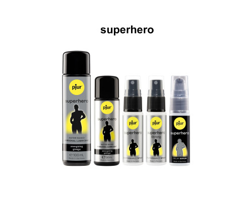 Спрей-пролонгатор pjur Superhero Strong Spray 20 ml, з екстрактом імбиру, без анестетиків