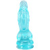 Фентезійний фалоімітатор Doc Johnson Crystal Jellies - Invader Dong 8.5 Inch - Teal