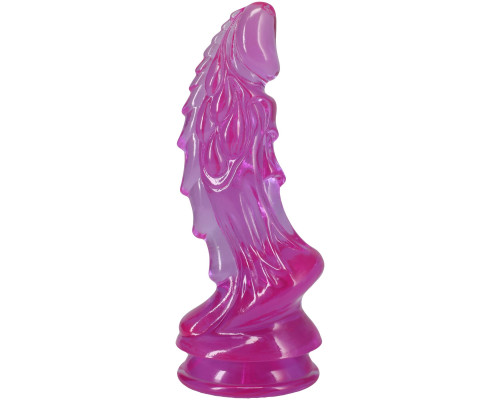 Фентезійний фалоімітатор Doc Johnson Crystal Jellies - Invader Dong 8.5 Inch - Purple