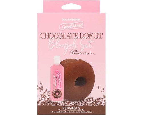 Набір для мінету Doc Johnson GoodHead Chocolate Donut Blowjob Set