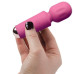 Вібромасажер Rocks Off Mini Wand Peony Pink, 16 режимів