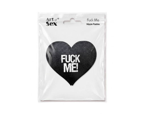 Пестис-сердечка Art of Sex - Fuck me, чорний