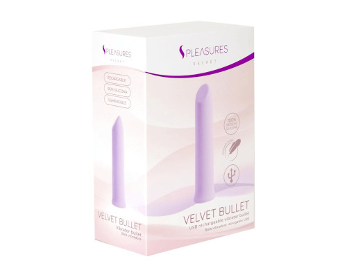 Віброкуля S Pleasures Velvet Bullet Candy Purple