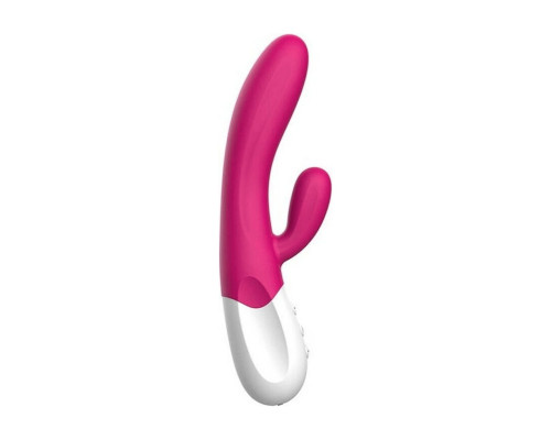 Вібратор-кролик Liebe Bend It Plus Rechargeable Cerise, гнучкий, 2 мотори, 10 режимів