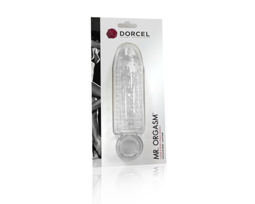 Насадка на член Dorcel Mr. Orgasm з кільцем для мошонки, ультрастимулювальний рельєф