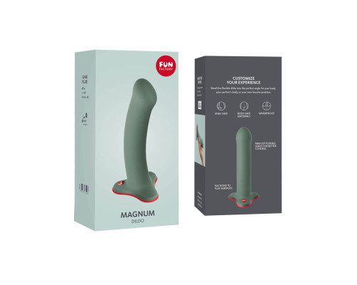 Фалоімітатор Fun Factory MAGNUM, оливковий (м'яте паковання!!!)