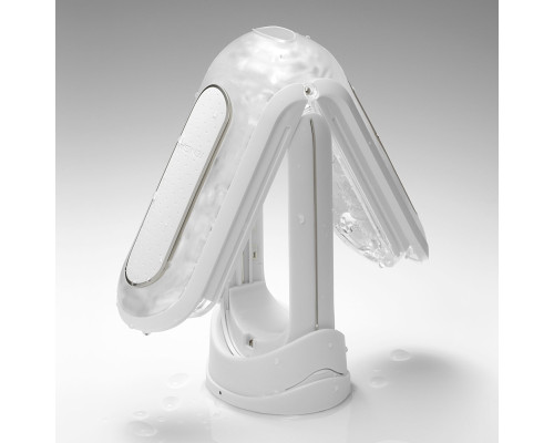 Вібромастурбатор Tenga Flip Zero Electronic Vibration White, змінна інтенсивність, розкладний
