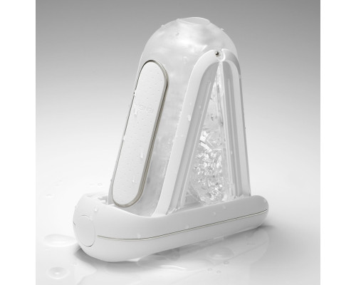 Вібромастурбатор Tenga Flip Zero Electronic Vibration White, змінна інтенсивність, розкладний