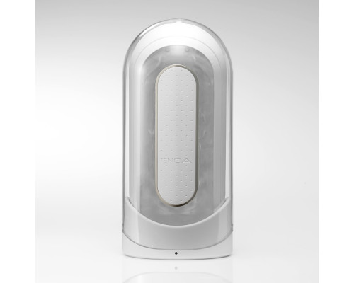 Вібромастурбатор Tenga Flip Zero Electronic Vibration White, змінна інтенсивність, розкладний