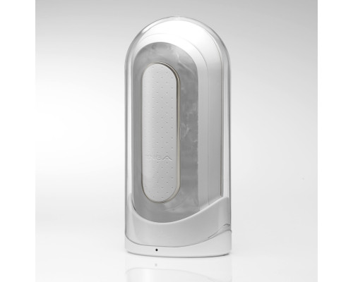 Вібромастурбатор Tenga Flip Zero Electronic Vibration White, змінна інтенсивність, розкладний