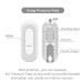 Вібромастурбатор Tenga Flip Zero Electronic Vibration White, змінна інтенсивність, розкладний