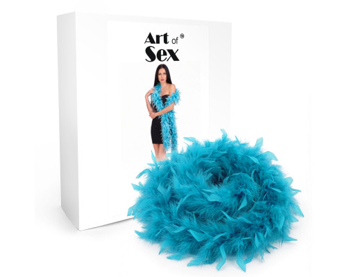 Боа з пір’я Art of Sex, довжина 2 метри, колір блакитний