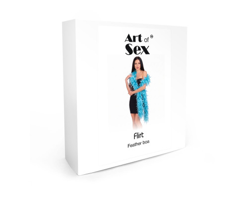 Боа з пір’я Art of Sex, довжина 2 метри, колір блакитний