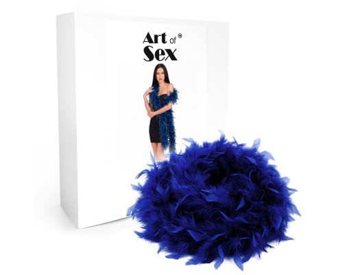 Боа з пір’я Art of Sex, довжина 2 метри, колір синій