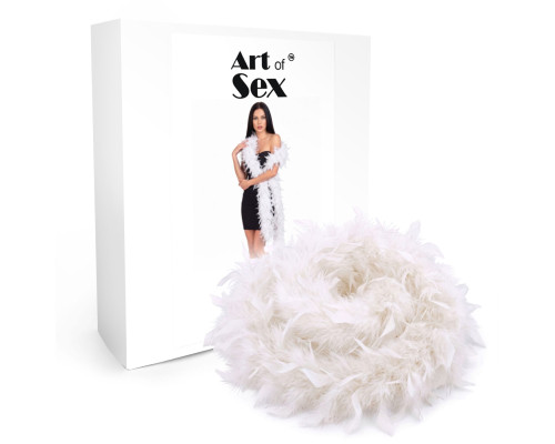 Боа з пір’я Art of Sex, довжина 2 метри, колір білий