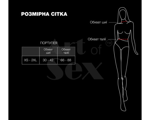 Жіноча портупея з шипами Art of Sex - Milana, екошкіра, розмір XS-2XL, колір білий