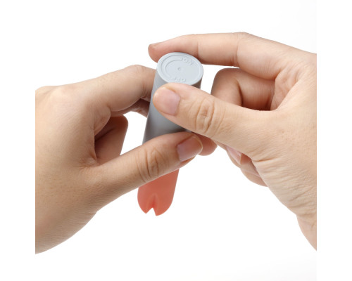 Вібратор-помада IROHA STICK Grey, плавне збільшення потужності