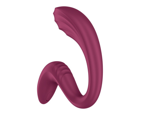 Вагінально-кліторальний вібратор Satisfyer G for Goddess 3 Wine Red (м'яте паковання!!!)