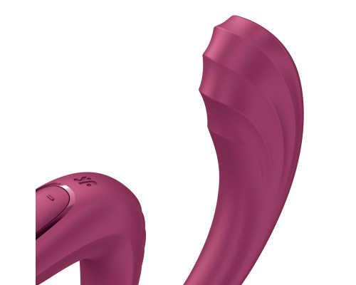 Вагінально-кліторальний вібратор Satisfyer G for Goddess 3 Wine Red (м'яте паковання!!!)