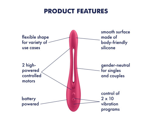 Універсальний гнучкий вібратор для пар Satisfyer Elastic Game Battery Series (м'яте паковання!!!)
