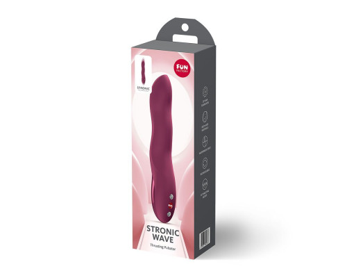 Пульсатор для точки G Fun Factory Stronic Wave Wine Red (м'яте паковання!!!)