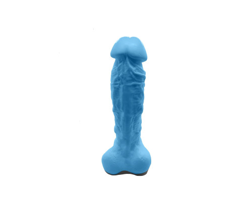 Мило у формі пеніса Чистий Кайф Blue size XL, крафтове мило-член, натуральне