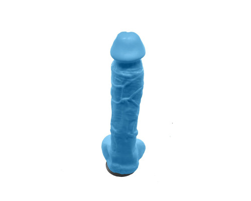 Мило у формі пеніса Чистий Кайф Blue size XL, крафтове мило-член, натуральне