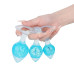Анальна пробка Liebe Seele Heart-shaped Crystal Anal Plug - Blue Small