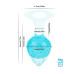 Анальна пробка Liebe Seele Heart-shaped Crystal Anal Plug - Blue Medium