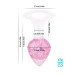 Анальна пробка Liebe Seele Heart-shaped Crystal Anal Plug - Pink Medium