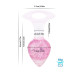 Анальна пробка Liebe Seele Heart-shaped Crystal Anal Plug - Pink Medium