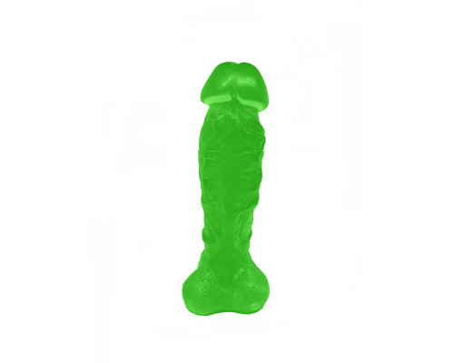 Мило у формі пеніса Чистий Кайф Green size XL, крафтове мило-член, натуральне