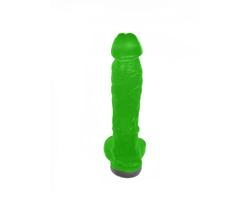 Мило у формі пеніса Чистий Кайф Green size XL, крафтове мило-член, натуральне