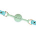 Кляп Liebe Seele Blue Lamb Leather Ball Gag with Velvet Lining