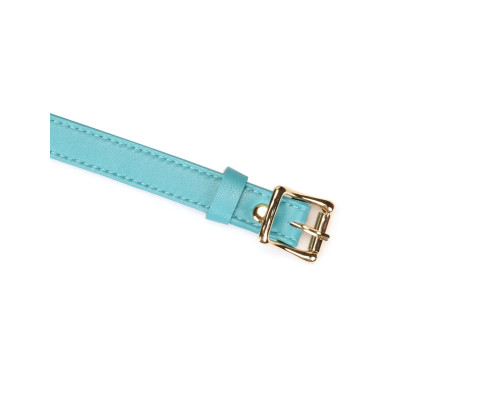 Кляп Liebe Seele Blue Lamb Leather Ball Gag with Velvet Lining