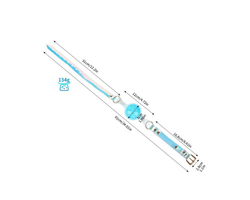 Кляп Liebe Seele Crystal Ball Gag - Blue (Large Ball)