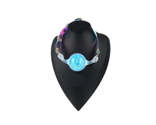 Кляп Liebe Seele Crystal Ball Gag - Blue (Large Ball)