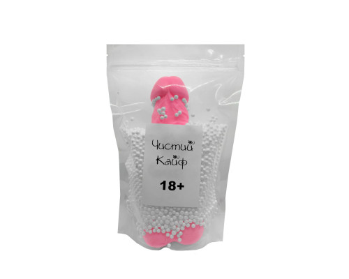 Мило у формі пеніса Чистий Кайф Pink size XL, крафтове мило-член, натуральне