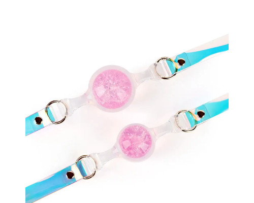 Кляп Liebe Seele Crystal Ball Gag - Pink (Large Ball)
