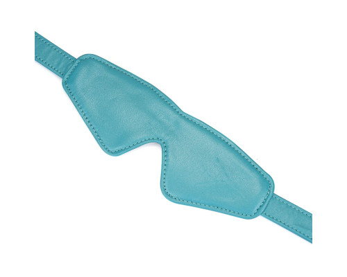 Маска на очі  Liebe Seele Blue Lamb Leather Blindfold with Velvet Lining