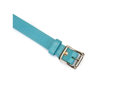 Маска на очі  Liebe Seele Blue Lamb Leather Blindfold with Velvet Lining
