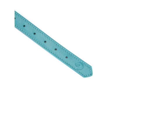 Маска на очі  Liebe Seele Blue Lamb Leather Blindfold with Velvet Lining